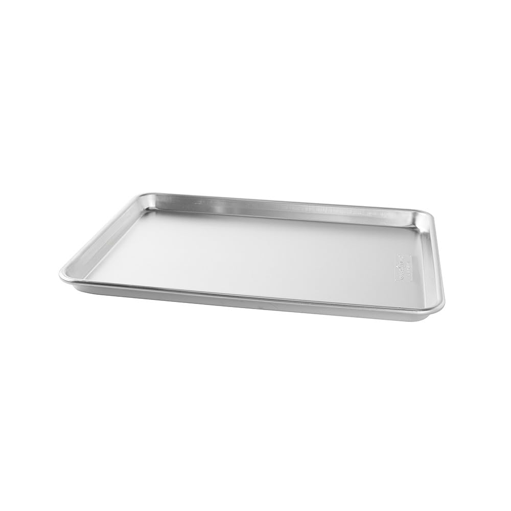 Nordic Ware Naturals Half Sheet - USA Made Aluminum Commercial Quality Sheet Pan for Baking or Roasting, Encapsulated Galvanized Steel Rim Prevents Warping, 1-Pack