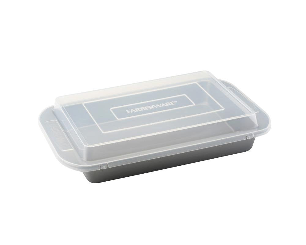 Farberware Nonstick Bakeware 9-Inch x 13-Inch Rectangular Cake Pan, Gray