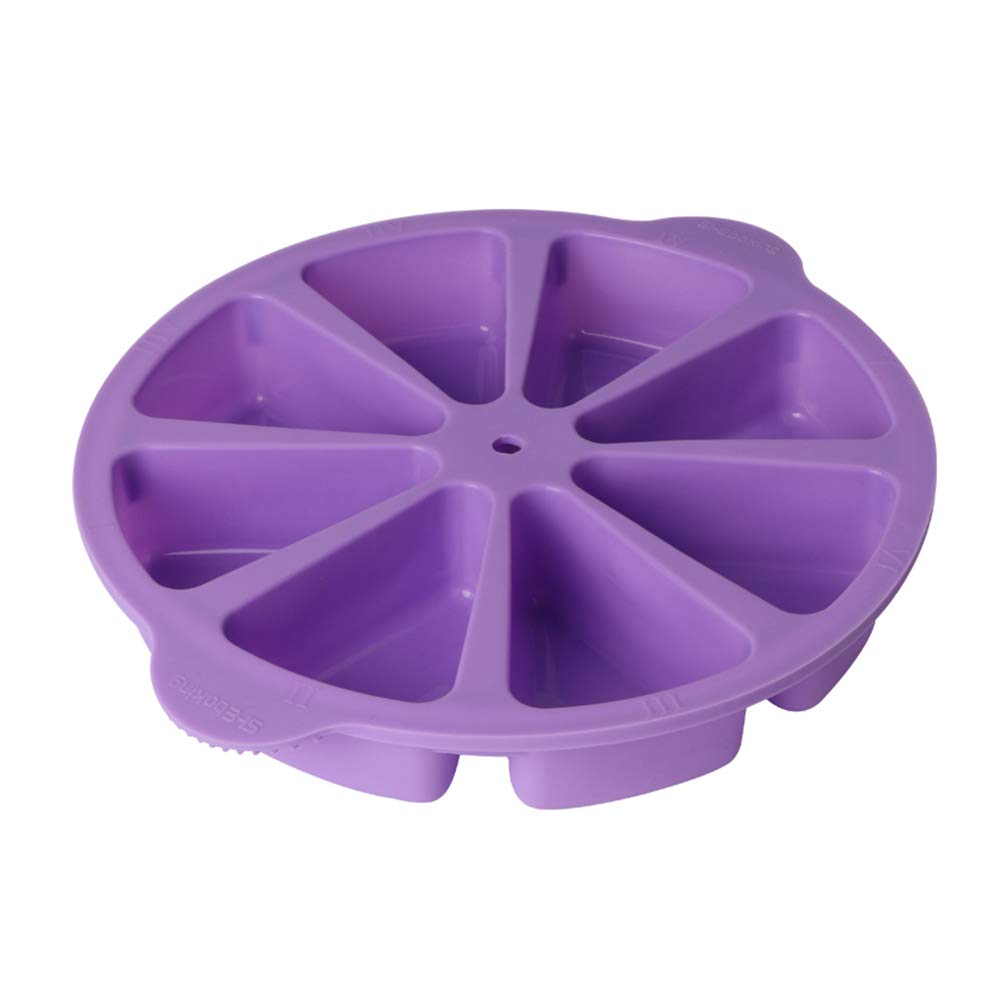SHEbaking Scone Pan Silicone Scone Molds Scone Pans for Baking 8-Cavity Wedge Pan Slice Cake Mold for Pie,Pizza,Brownies BPA free
