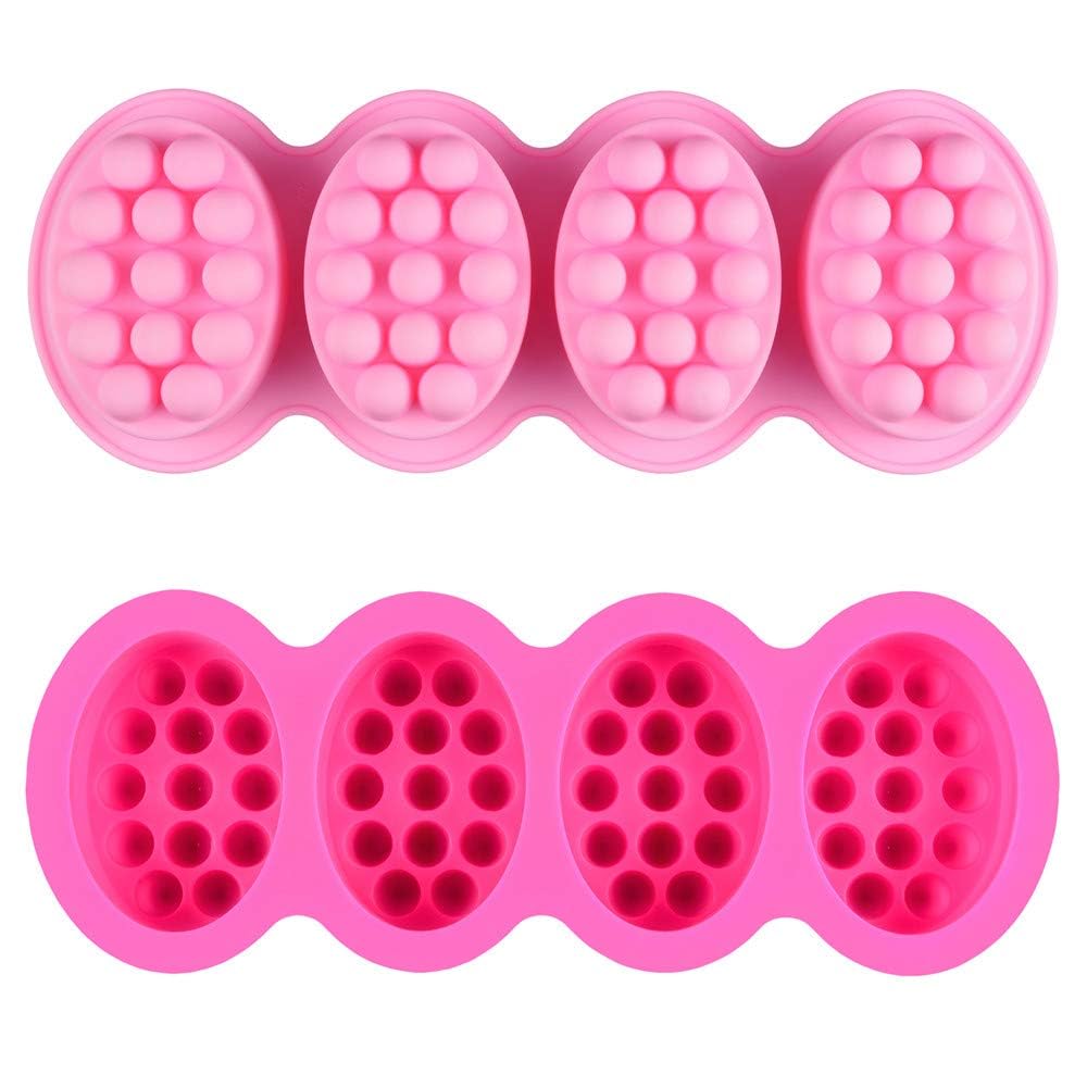 SJ Rectangle Soap Mold Set, 3-Pack 6-Cavity Silicone Soap Molds