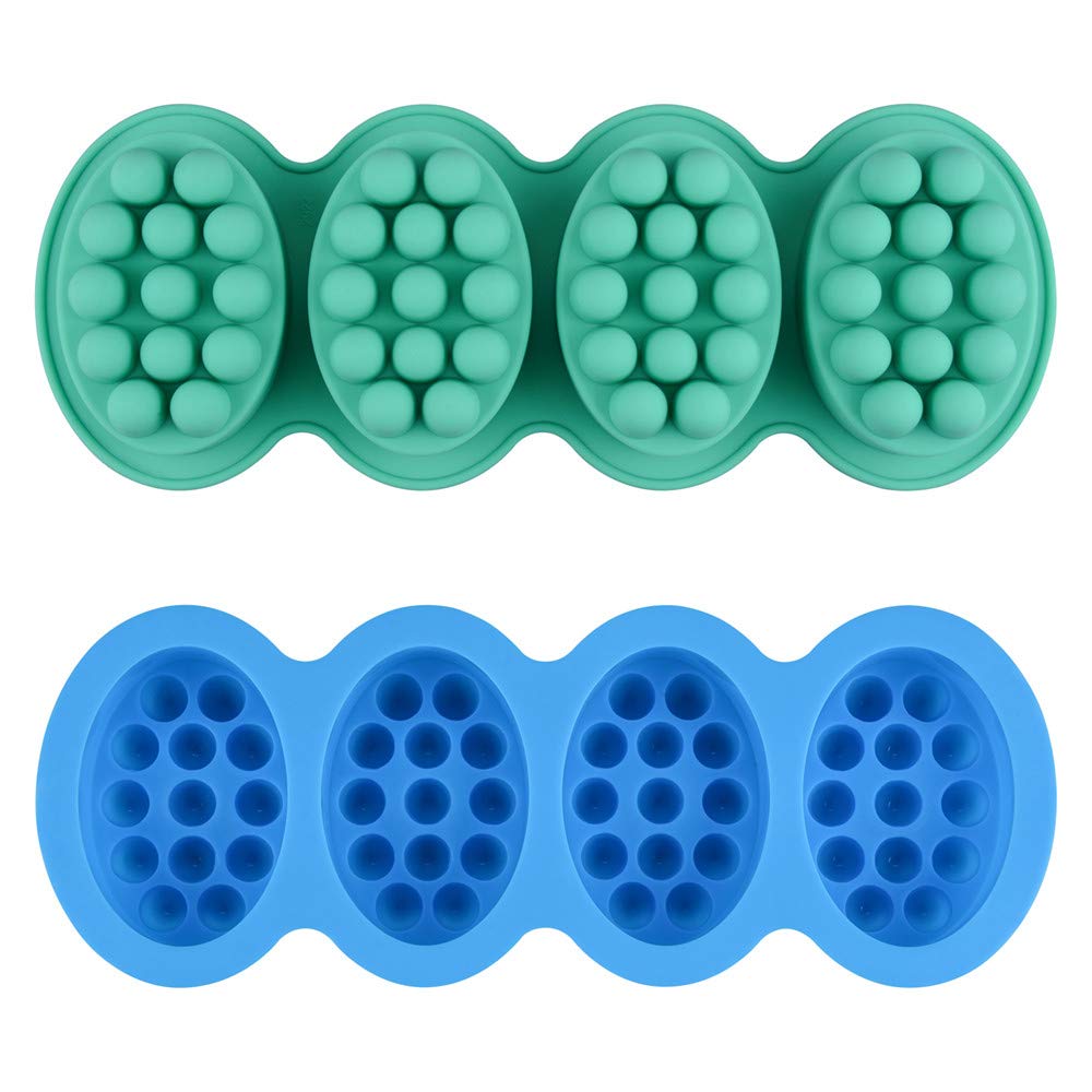 SJ Rectangle Soap Mold Set, 3-Pack 6-Cavity Silicone Soap Molds