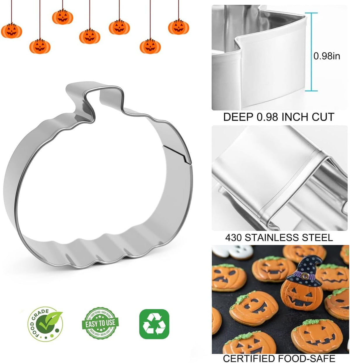 Halloween Cookie Cutters 3 Inch Set of 7