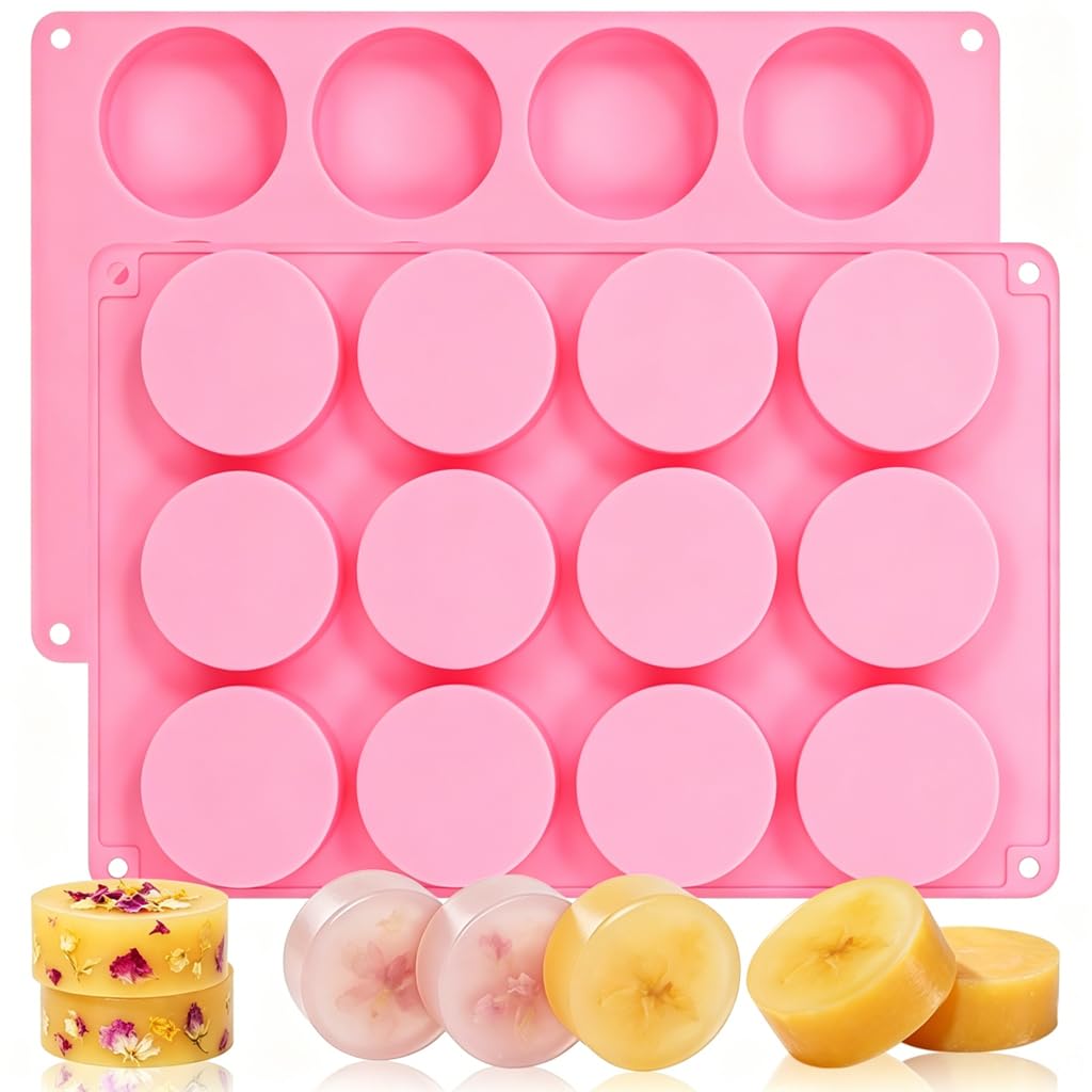 SJ Rectangle Soap Mold Set, 3-Pack 6-Cavity Silicone Soap Molds