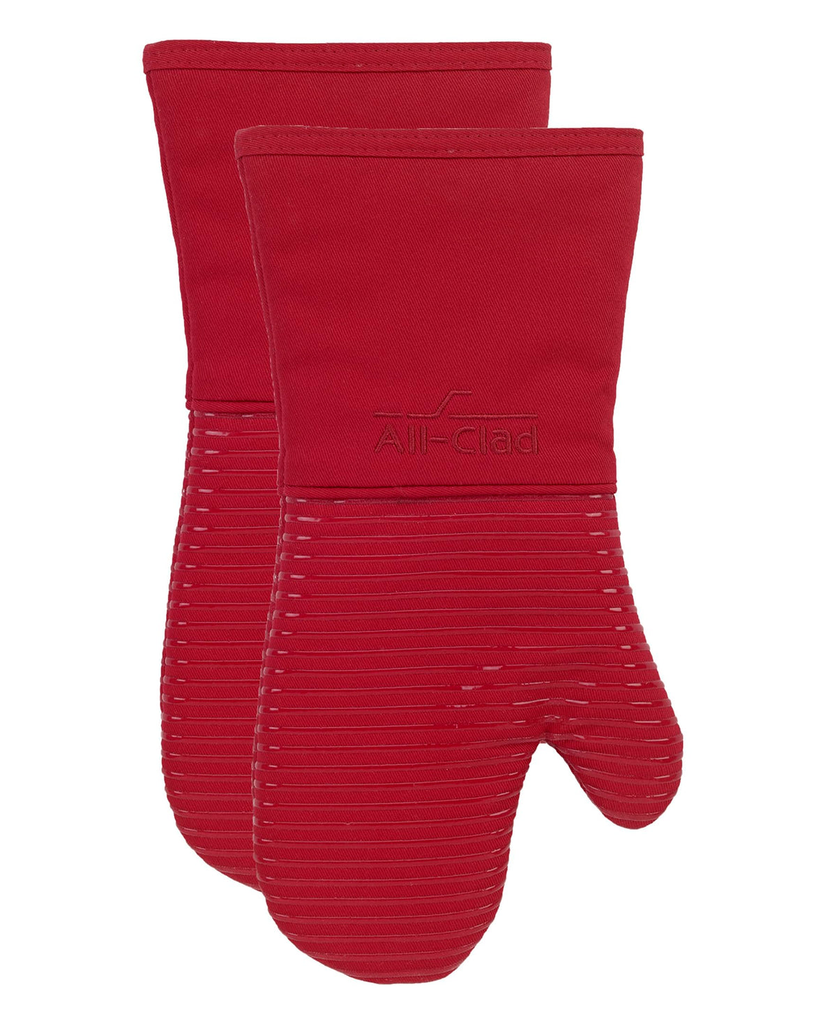 All-Clad Non-Slip Silicone Oven Mitt, Heat Resistant 500°F, Indigo, 2pc