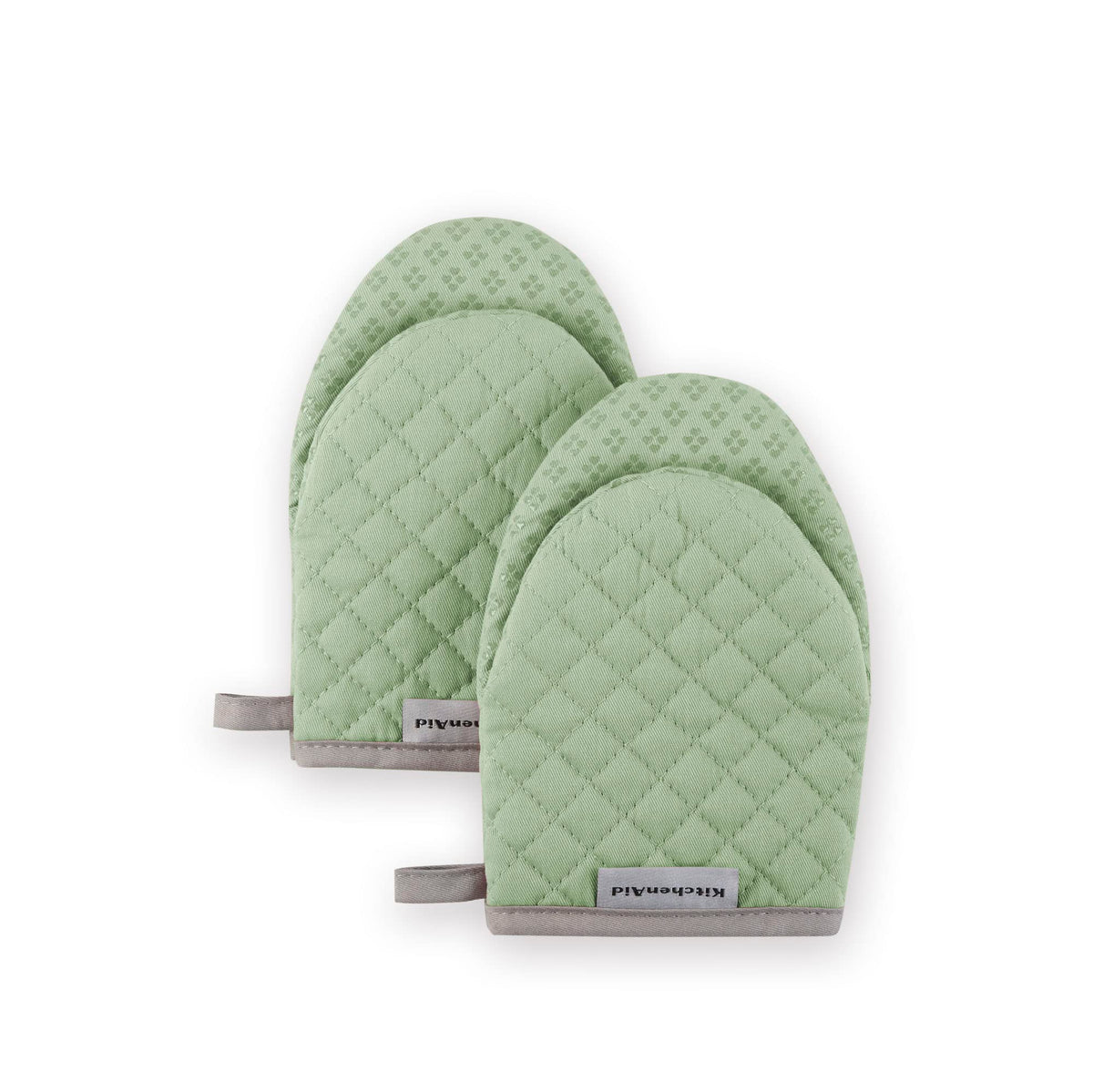 KitchenAid Asteroid Mini Oven Mitt Set, 5.5"x8", Black, 2 Piece