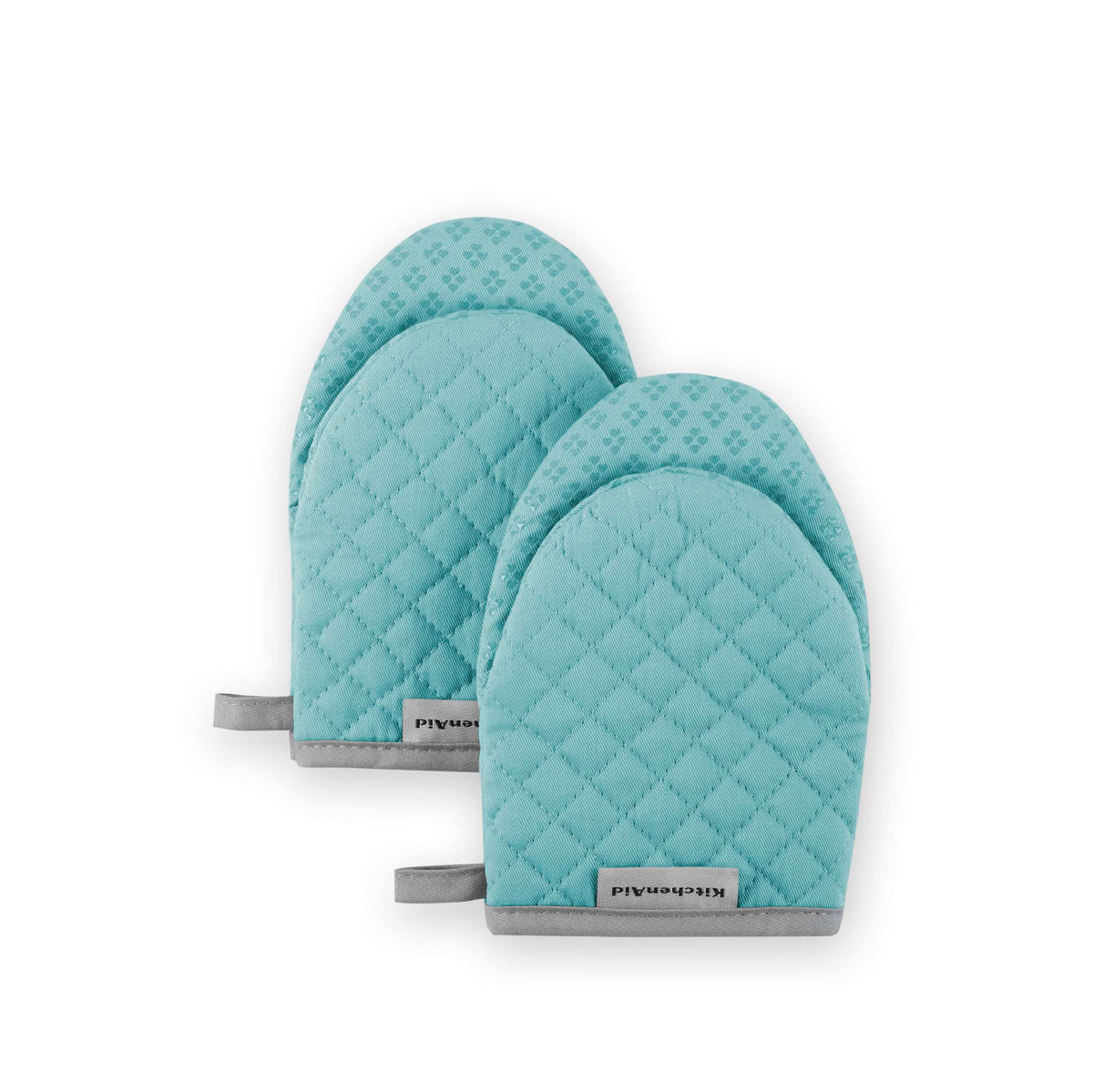 KitchenAid Asteroid Mini Oven Mitt Set, 5.5"x8", Black, 2 Piece