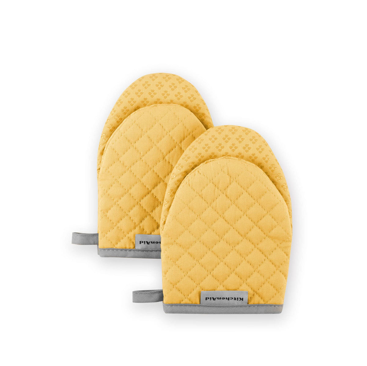 KitchenAid Asteroid Mini Oven Mitt Set, 5.5"x8", Black, 2 Piece