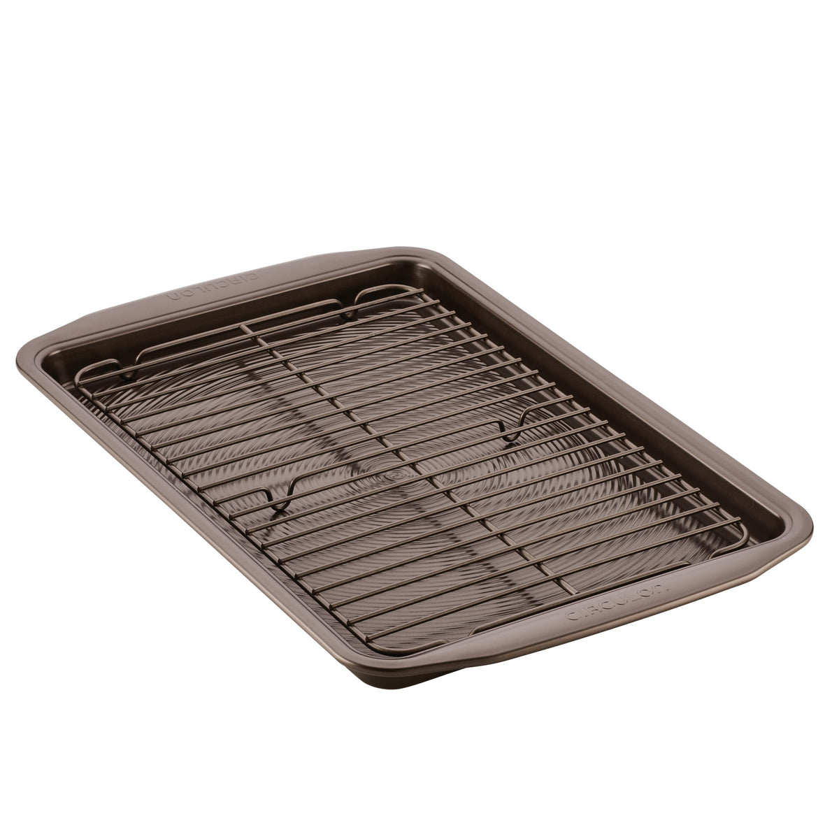 Circulon Bakeware Nonstick Cookie Pan Set, Cookie Sheets for Baking, 2-Piece, Gray