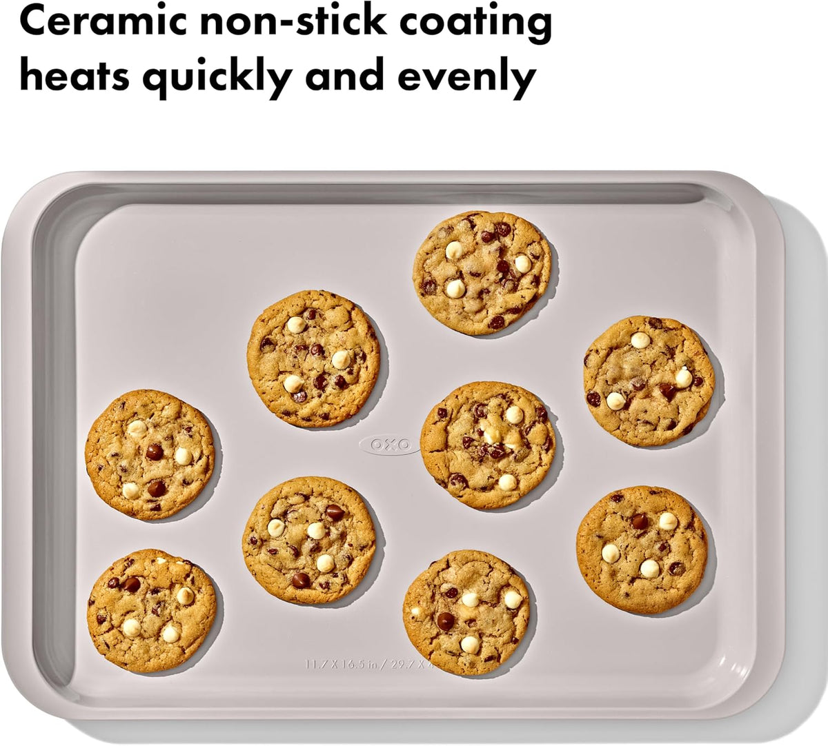 OXO Good Grips Non-Stick Pro Ceramic Coated Metal Bakeware Half Sheet Pan
