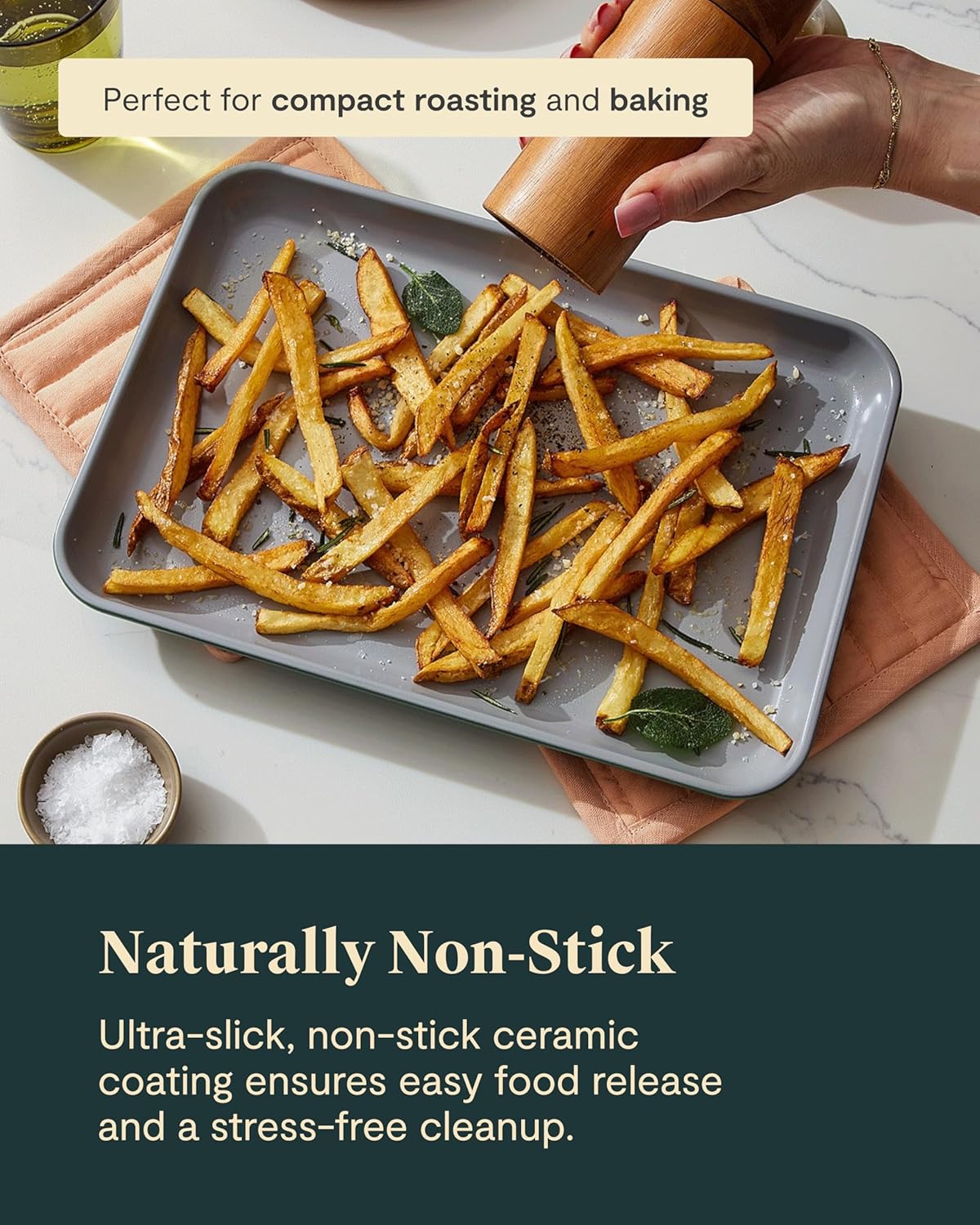 Caraway 9x13" Non-Stick Ceramic Small Baking Sheet
