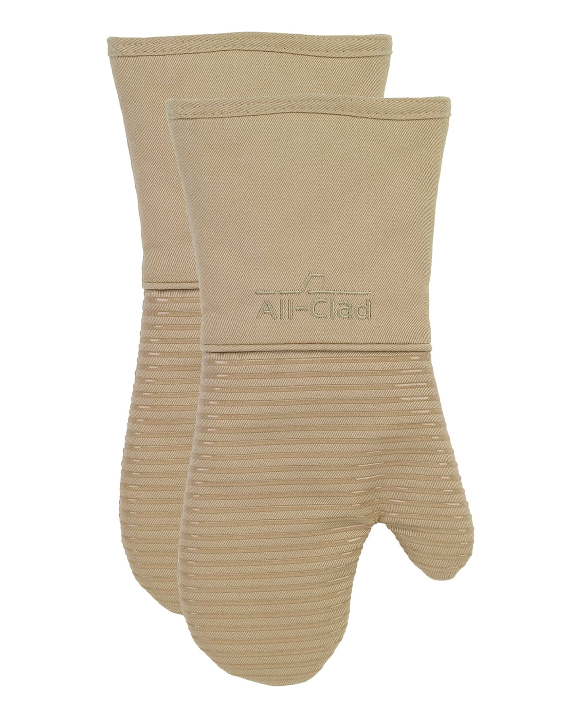 All-Clad Non-Slip Silicone Oven Mitt, Heat Resistant 500°F, Indigo, 2pc