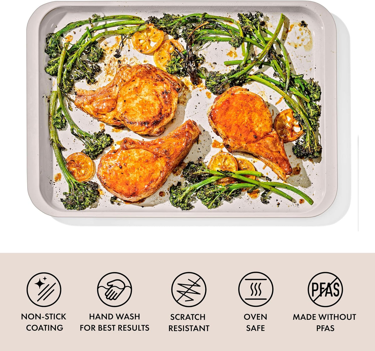 OXO Good Grips Non-Stick Pro Ceramic Coated Metal Bakeware Half Sheet Pan