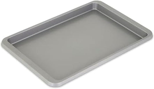 KitchenAid 9x13in Nonstick Aluminized Steel Baking Sheet, Contour Silver