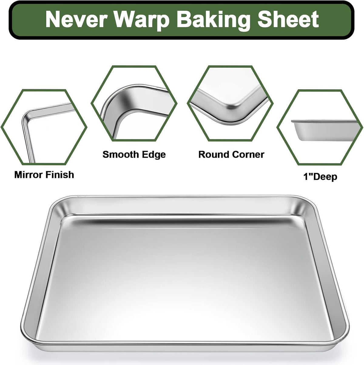 Baking Sheet Tray Cooling Rack with Silicone Baking Mat Set, Stainless Steel Cookie Pan For Oven, Set of 9 (3 Sheets + 3 Racks + 3 Mats), Warp Resistant & Heavy Duty & Easy Clean, Red
