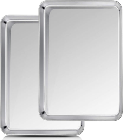 TeamFar Baking Sheet, 20" x 14" x 1" Stainless Steel Cookie Sheet Pans