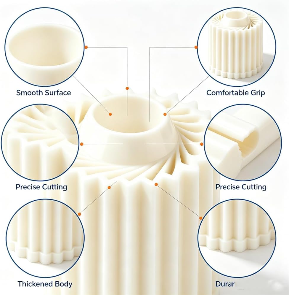 2Pcs Creative Double-Ended Pastry Mold, 2-in-1 Double-Sided Pastry Mold for DIY Desserts, Detachable ABS Baking Tool for Homemade Desserts Household Pastry