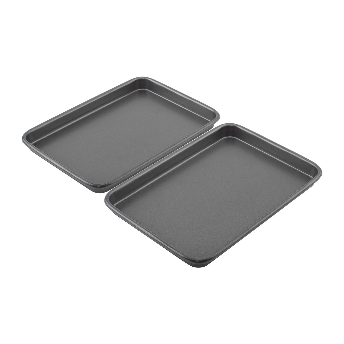 GoodCook Everyday Baking Sheet Set Nonstick Carbon Steel Standard-Sized Cookie Sheets for Even Baking, Bakeware Set Includes 3 Pans with Scratch-Resistant Finish, 13x9-Inch, Gray