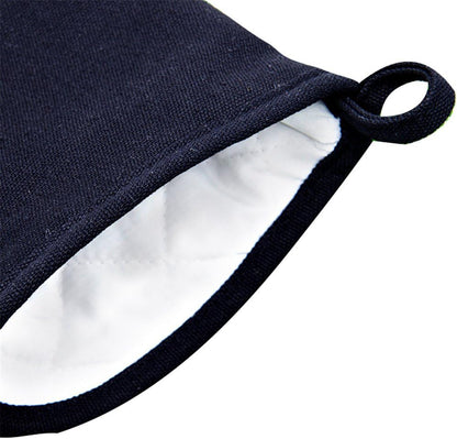 DoMii Extra Long Silicone Oven Mitts Heavy Duty Commercial Grade Oven Mitts Heat Resistant BBQ Gloves with Quilted Cotton Lining 2 Pack