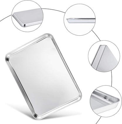 TeamFar Baking Sheet, 20" x 14" x 1" Stainless Steel Cookie Sheet Pans