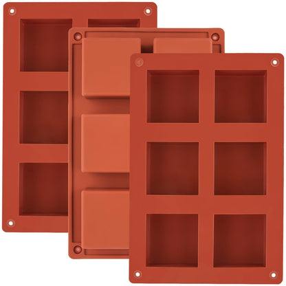 JOERSH Cube Cake Silicone Mold, 2" x 2" x 2", 8-Cavity