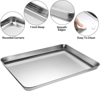 M MCIRCO Baking Sheet with Cooling Rack, Baking Mat Set, Set of 6