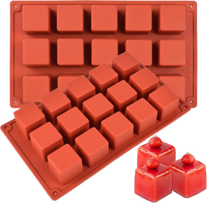 2 Pack Square Silicone Mold