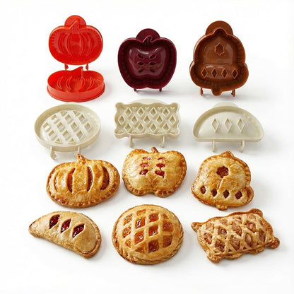 6 Pack Hand Pie Molds – Dough Presser for Mini Pocket Pies Baking