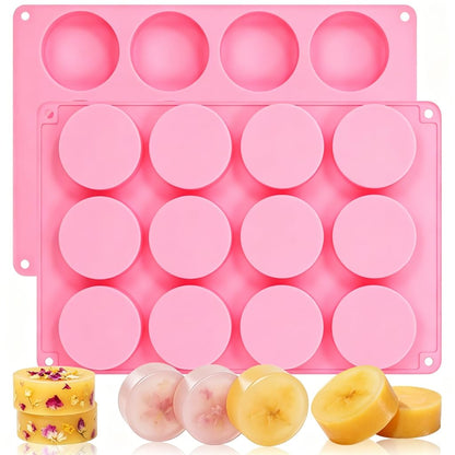 SJ Rectangle Soap Mold Set, 3-Pack 6-Cavity Silicone Soap Molds