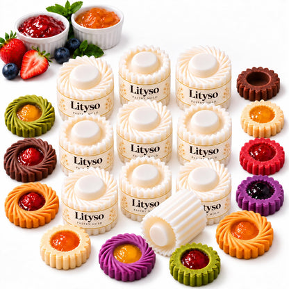 Sunflower Patterned Round Hand-Press Mooncake Double Ended Pastry Mold