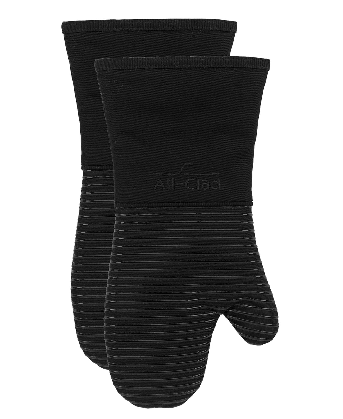 All-Clad Non-Slip Silicone Oven Mitt, Heat Resistant 500°F, Indigo, 2pc