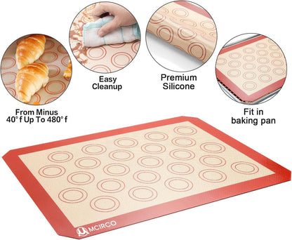 M MCIRCO Baking Sheet with Cooling Rack, Baking Mat Set, Set of 6
