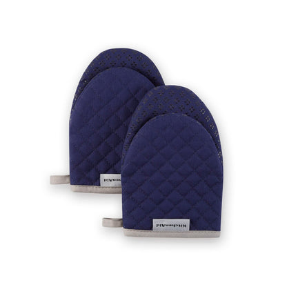 KitchenAid Asteroid Mini Oven Mitt Set, 5.5"x8", Black, 2 Piece