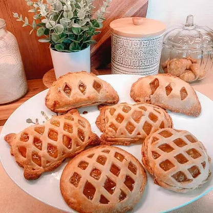 3PCS Dough Presser Pocket Pie Molds, Party Potluck Hand Pie Molds, Apple, Pumpkin And Acorn Shapes (classic model)