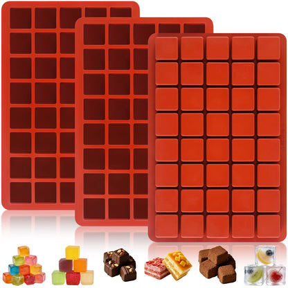 3Pcs Silicone Granola Bar Mold, 12-Cavity Rectangle Silicone Chocolate Bar Mold for Baking Chocolate Bars, Non-stick Candy Chocolate Bar Mold for Truffle, Ganache, Cheesecake, Butter