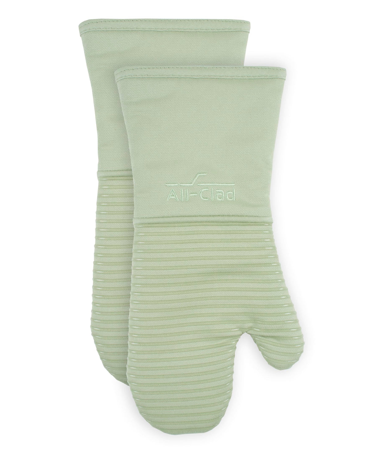 All-Clad Non-Slip Silicone Oven Mitt, Heat Resistant 500°F, Indigo, 2pc