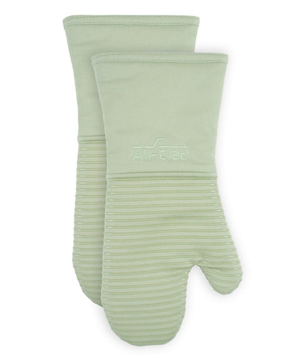 All-Clad Non-Slip Silicone Oven Mitt, Heat Resistant 500°F, Indigo, 2pc