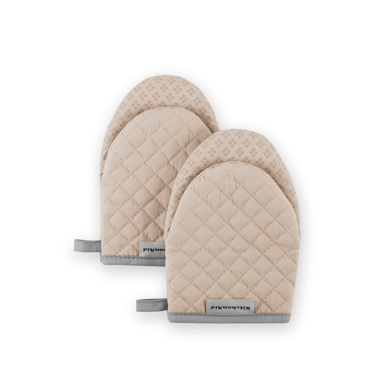 KitchenAid Asteroid Mini Oven Mitt Set, 5.5"x8", Black, 2 Piece
