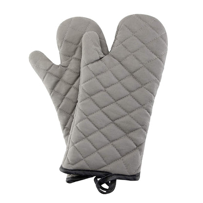 ARCLIBER Grey 13" Quilted Oven Mitts 1 Pair Flame Heat Resistant