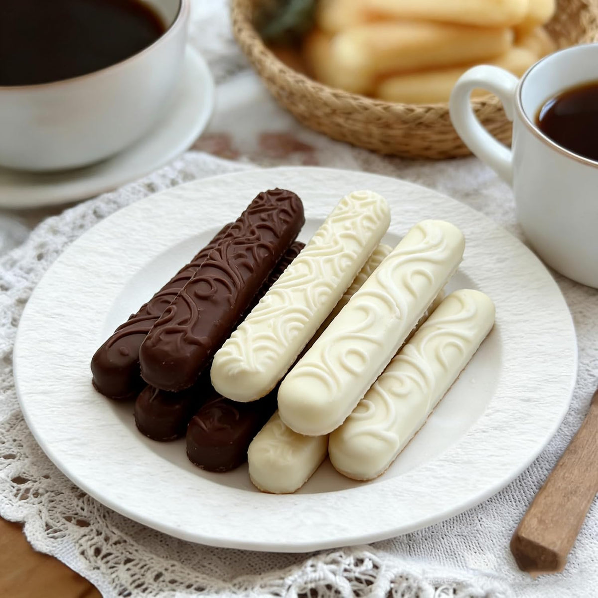 2 PCS Finger Biscuit Silicone Chocolate Molds 16 Cavities Cereal Bars Baking Mould, Non-stick Chocolate Bar Mold, for Cnady, Eclair, Bread, Muffin, Soap, Resin, crayon DIY Crafts
