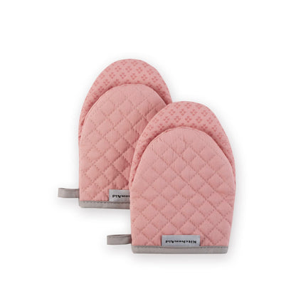 KitchenAid Asteroid Mini Oven Mitt Set, 5.5"x8", Black, 2 Piece