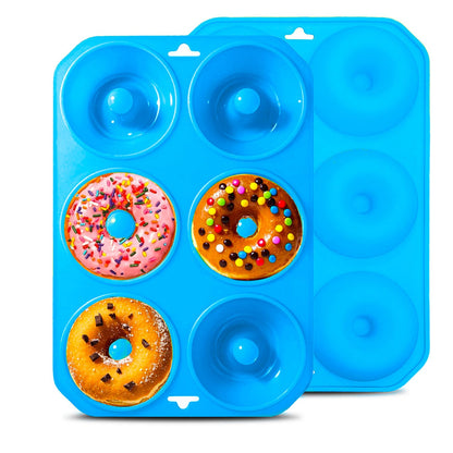 12 hole Silicone Donut Pan Non-Stick - Bite Size Donut Pans for baking