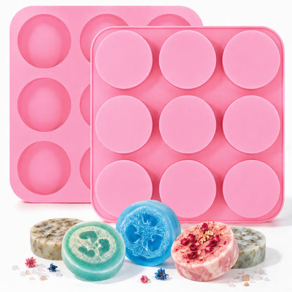 SJ Rectangle Soap Mold Set, 3-Pack 6-Cavity Silicone Soap Molds
