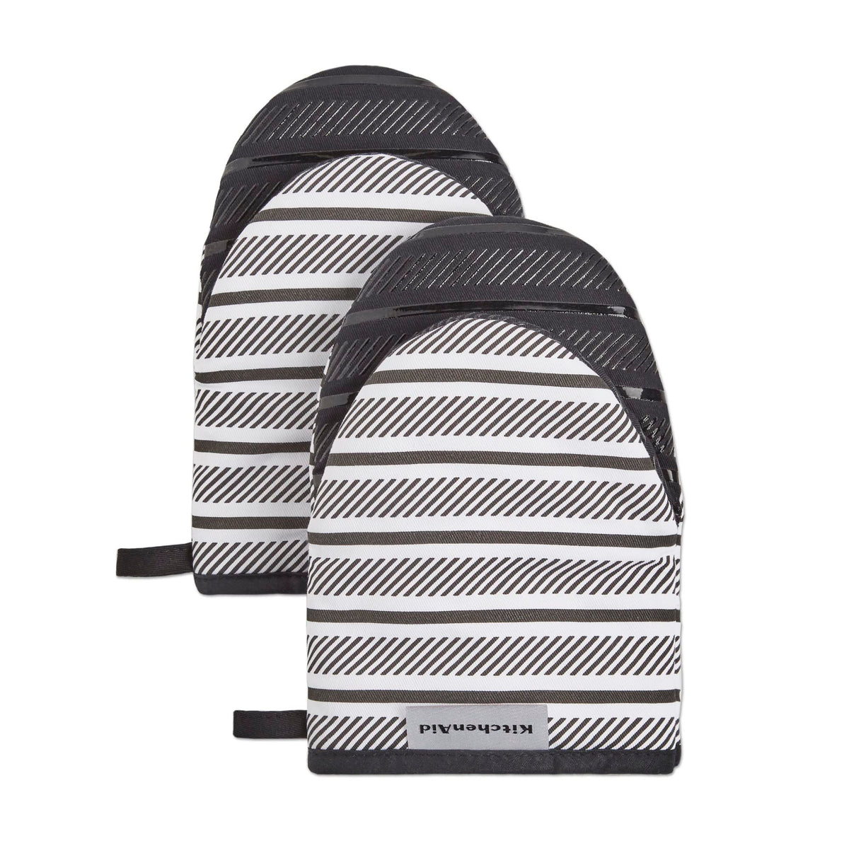 KitchenAid Albany Mini Oven Mitt 2-Pack Set, Aqua Sky, 5.5"x8"