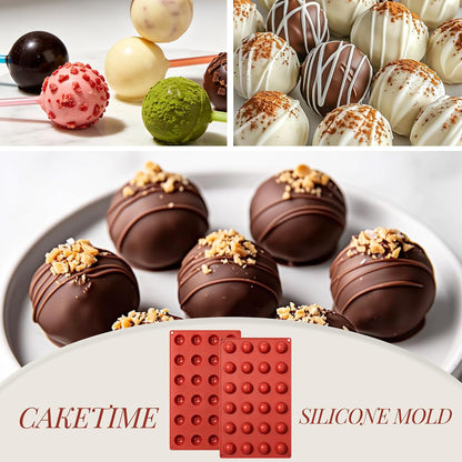 Semi Sphere Silicone Molds, 24-Cavity Non-Stick Chocolate Molds