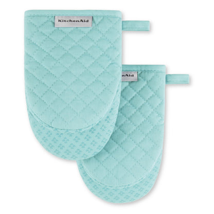 KitchenAid Asteroid Mini Oven Mitt Set, 5.5"x8", Black, 2 Piece