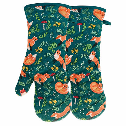 Oven Mitts Cotton Fashion Cute Cat Design 1pair