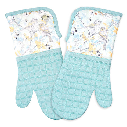 Silicone Printing Oven Mitts Heat Resistant to 500 Degree