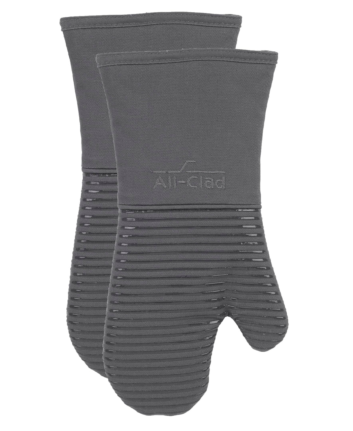 All-Clad Non-Slip Silicone Oven Mitt, Heat Resistant 500°F, Indigo, 2pc
