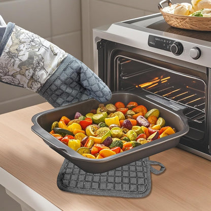 Silicone Printing Oven Mitts Heat Resistant to 500 Degree