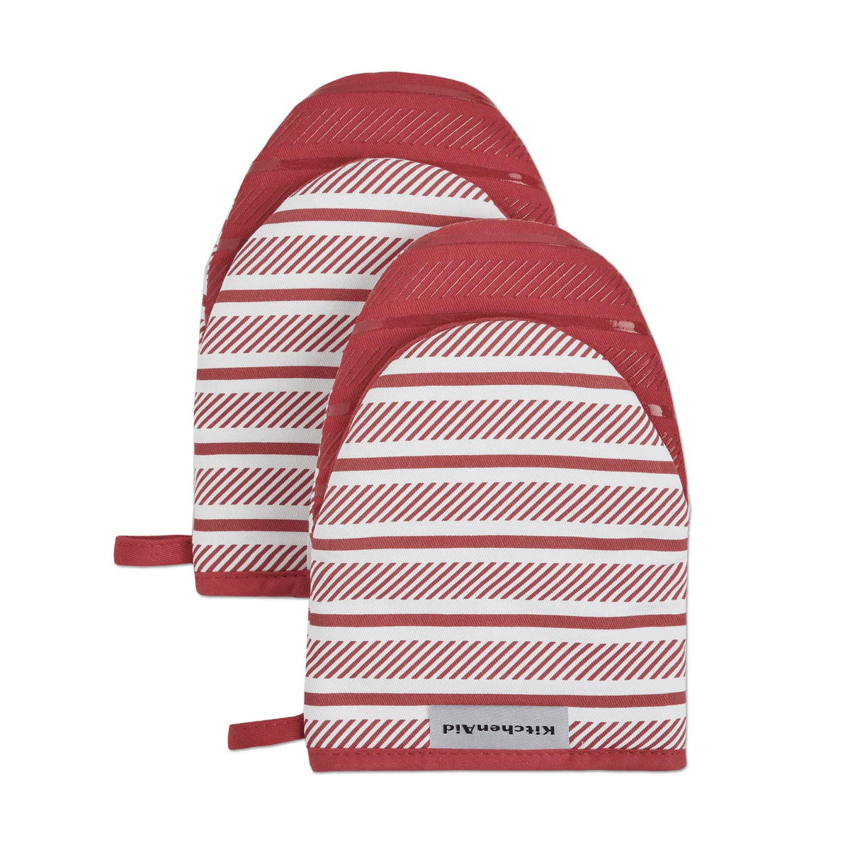 KitchenAid Albany Mini Oven Mitt 2-Pack Set, Aqua Sky, 5.5"x8"